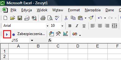 Uruchamianie makra ikoną na pasku narzędzi Excela